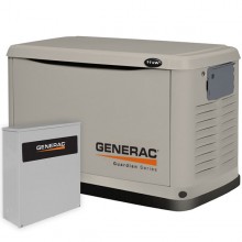 Generac Guardian 11kW Standby Generator System (200A Service Disconnect + AC Shedding)